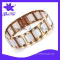 2013 Gus-Cmb-012 Big Size and Unique Ceramic Jewelry Chain with Stainless Steel in Vacuum Plating Rose Gold Color
